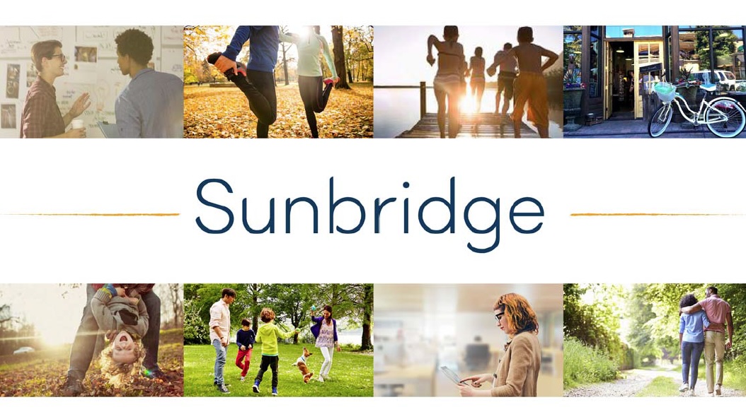 Sunbridge neighborhood lifestyle collage and community name