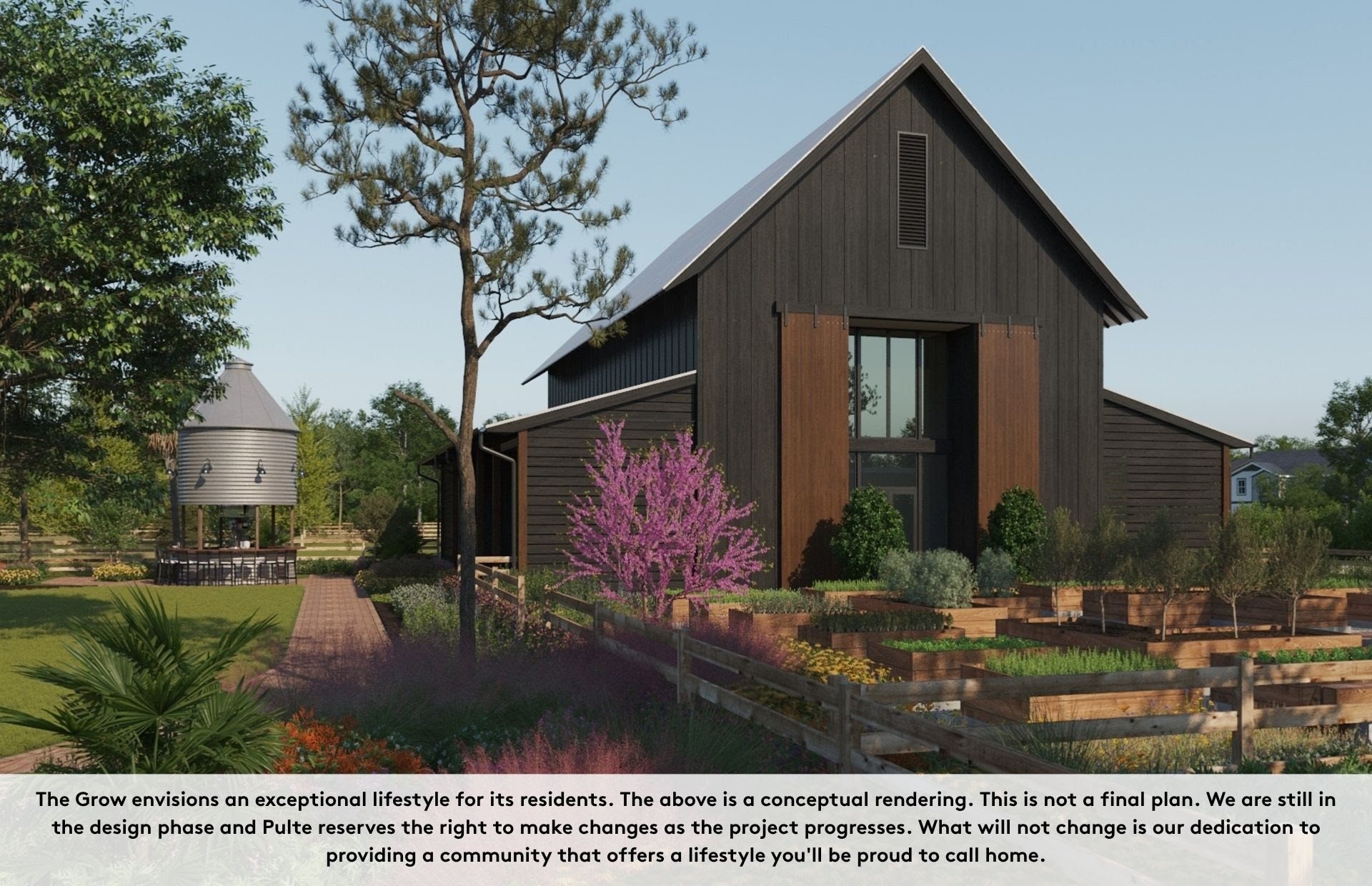 The Grow farmhouse and community garden
