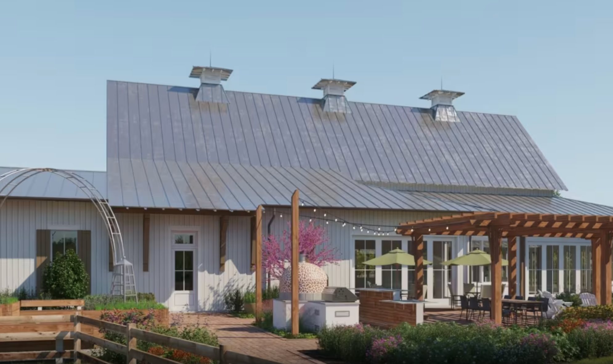 The Grow gathering barn and outdoor spaces