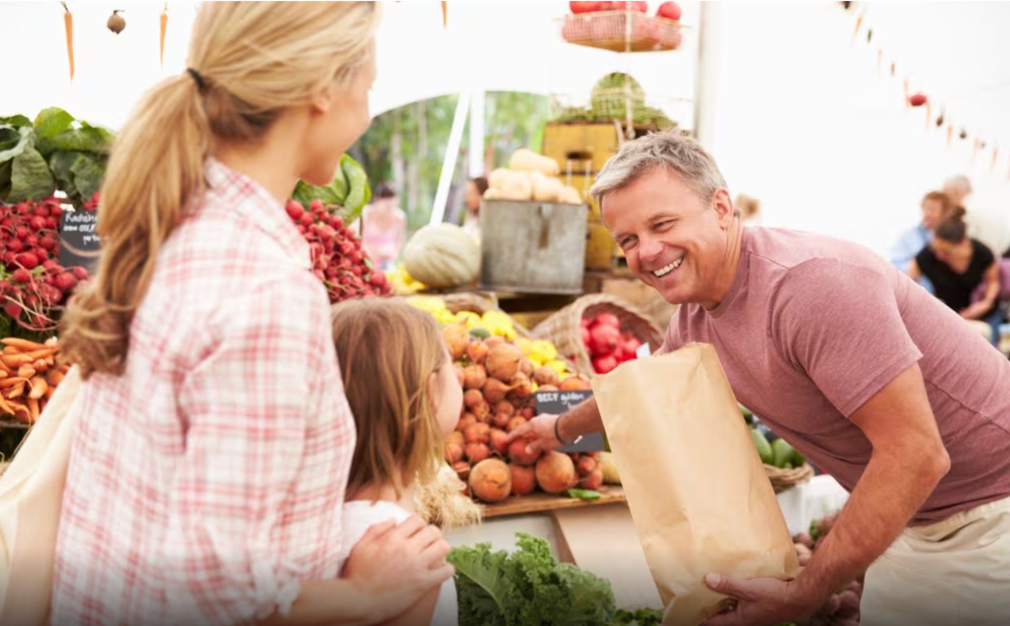 Fresh produce and community market lifestyle